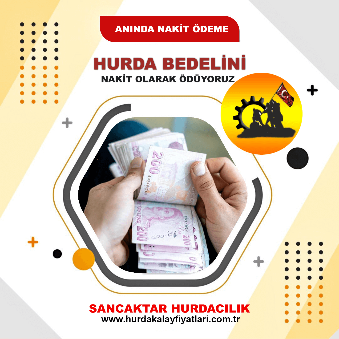 Hurda bedelini nakit ödüyoruz